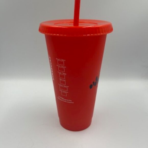 Starbucks Christmas Cold Cups Venti 24 oz Holiday Tumblers With Lids And Straws - Picture 7 of 10
